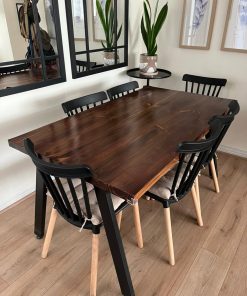 Juego de comedor a medida con 6 sillas Windsor