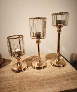 Set 3 candelabros estilo nórdico 