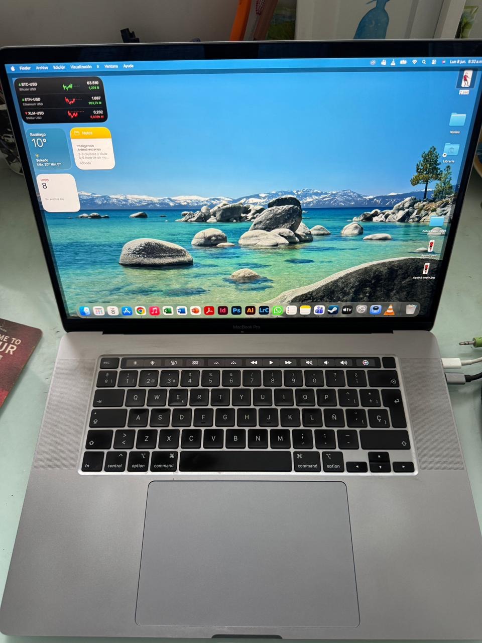 Macbook Pro 16” año 2019