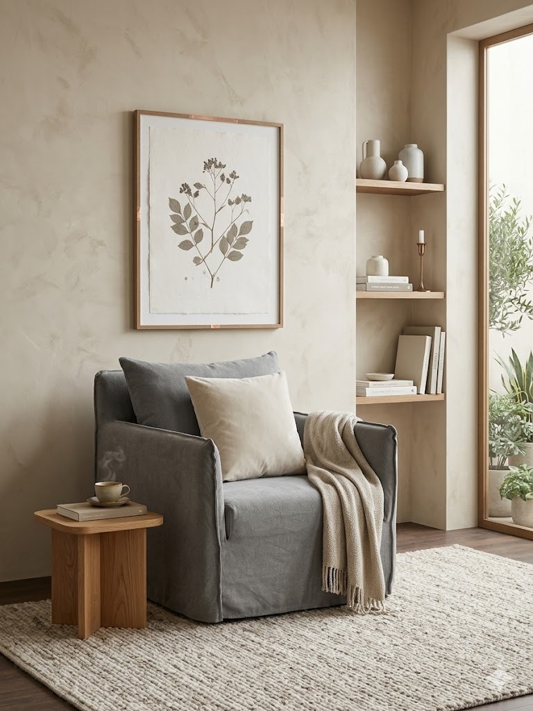 Sillón gris Milk - Imagen 6