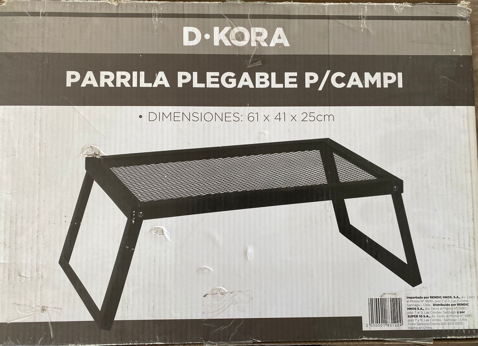 Parrilla mesa plegable DKora