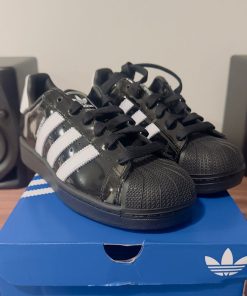 Zapatillas adidas súper Star Negras Charol