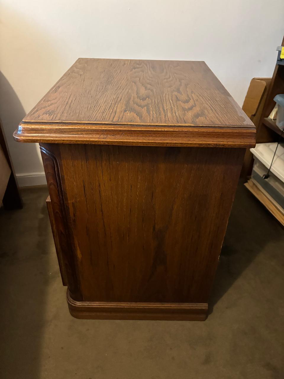 Par veladores madera maciza encina - Imagen 4
