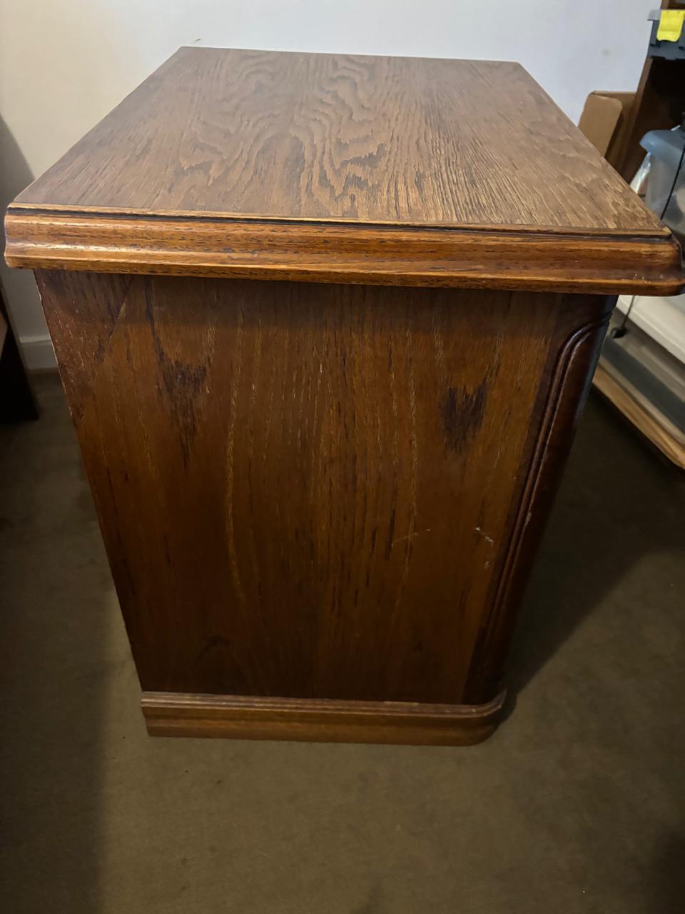 Par veladores madera maciza encina - Imagen 5