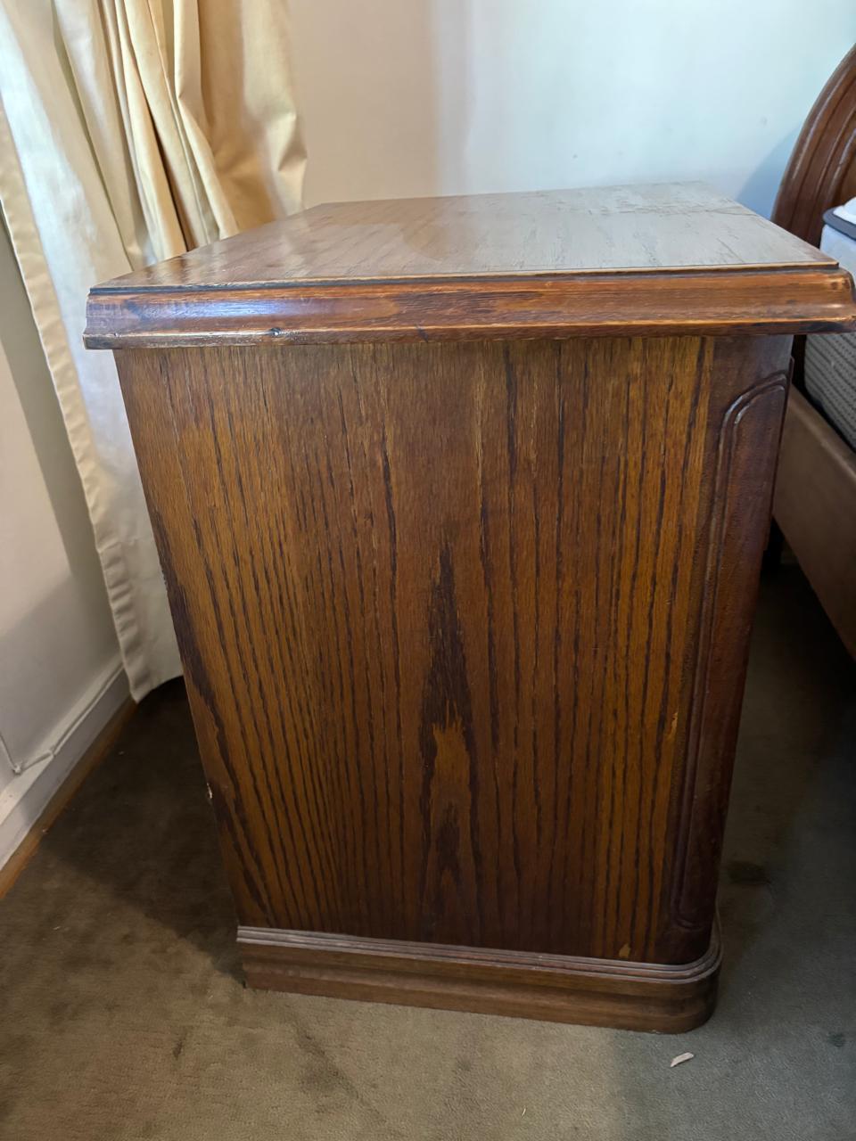 Par veladores madera maciza encina - Imagen 6