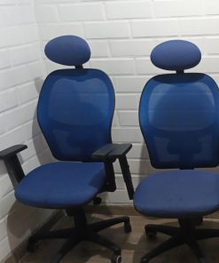 Silla de escritorio Ergonómica azul Live