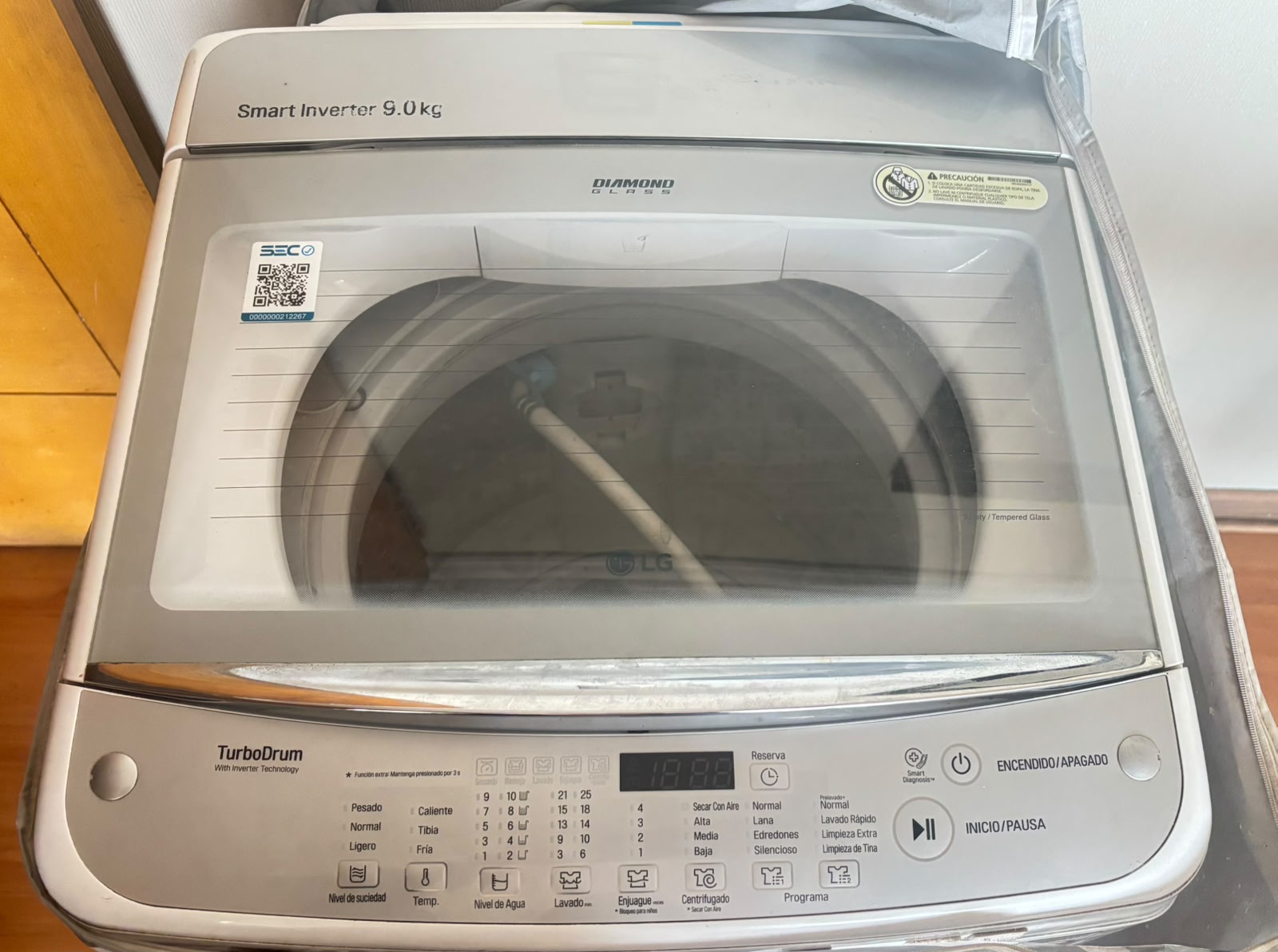 Lavadora LG Smart inverter 9 kg - Imagen 4