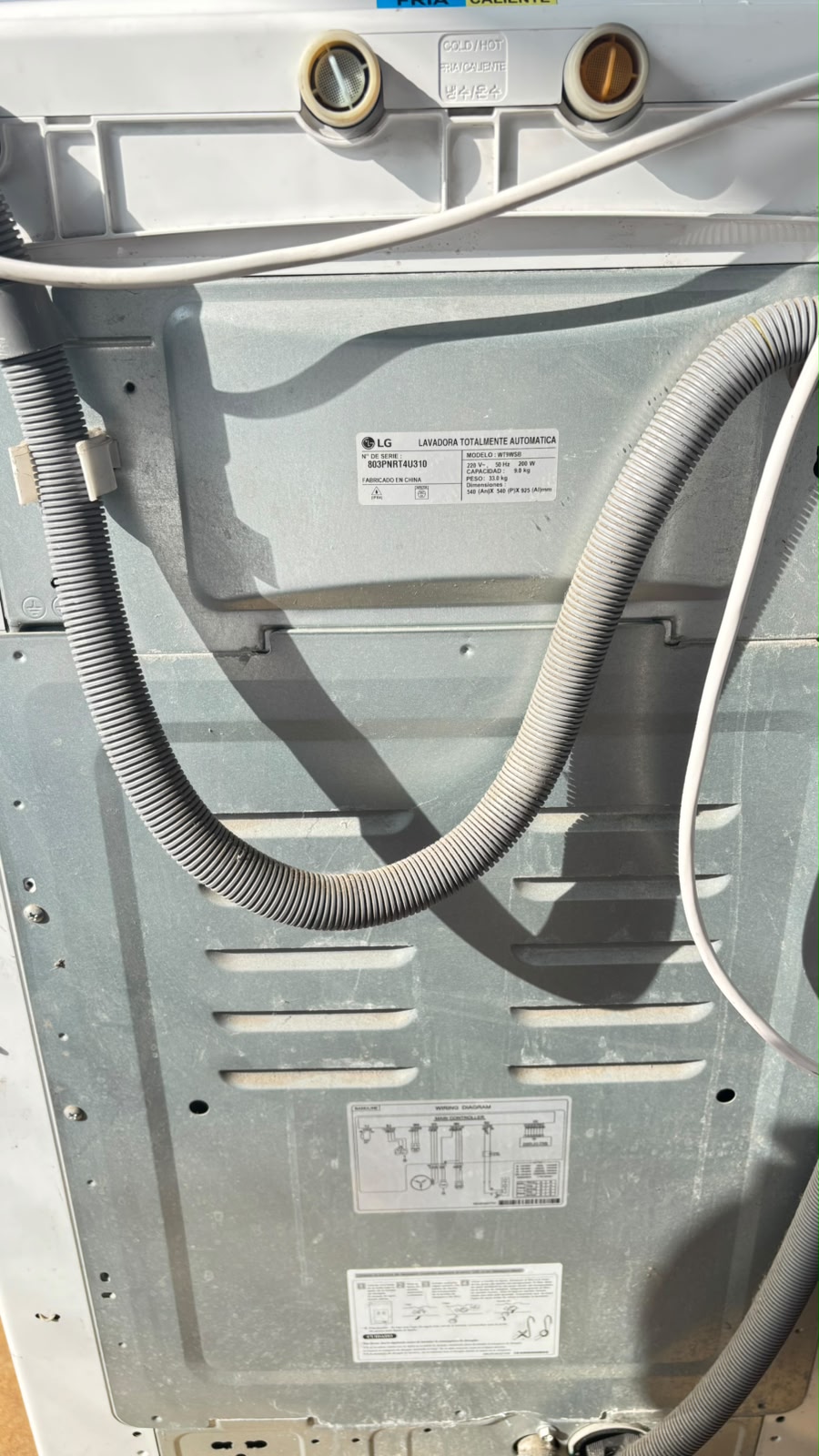 Lavadora LG Smart inverter 9 kg - Imagen 5