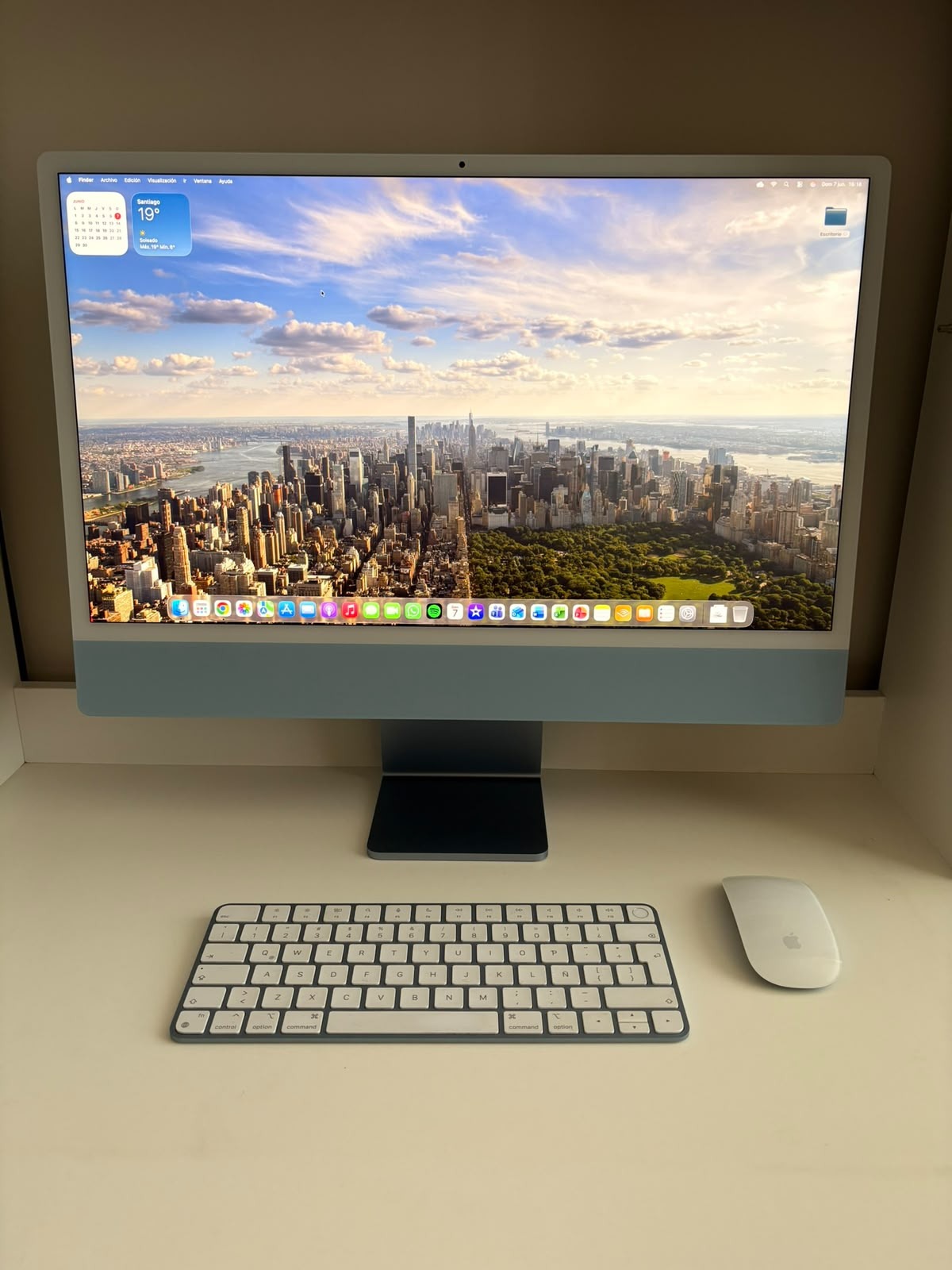 iMac apple 24” Chip M1 azul