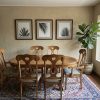 Juego de comedor extensible con 4 sillas y 2 sitiales
