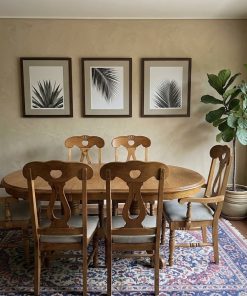 Juego de comedor extensible con 4 sillas y 2 sitiales