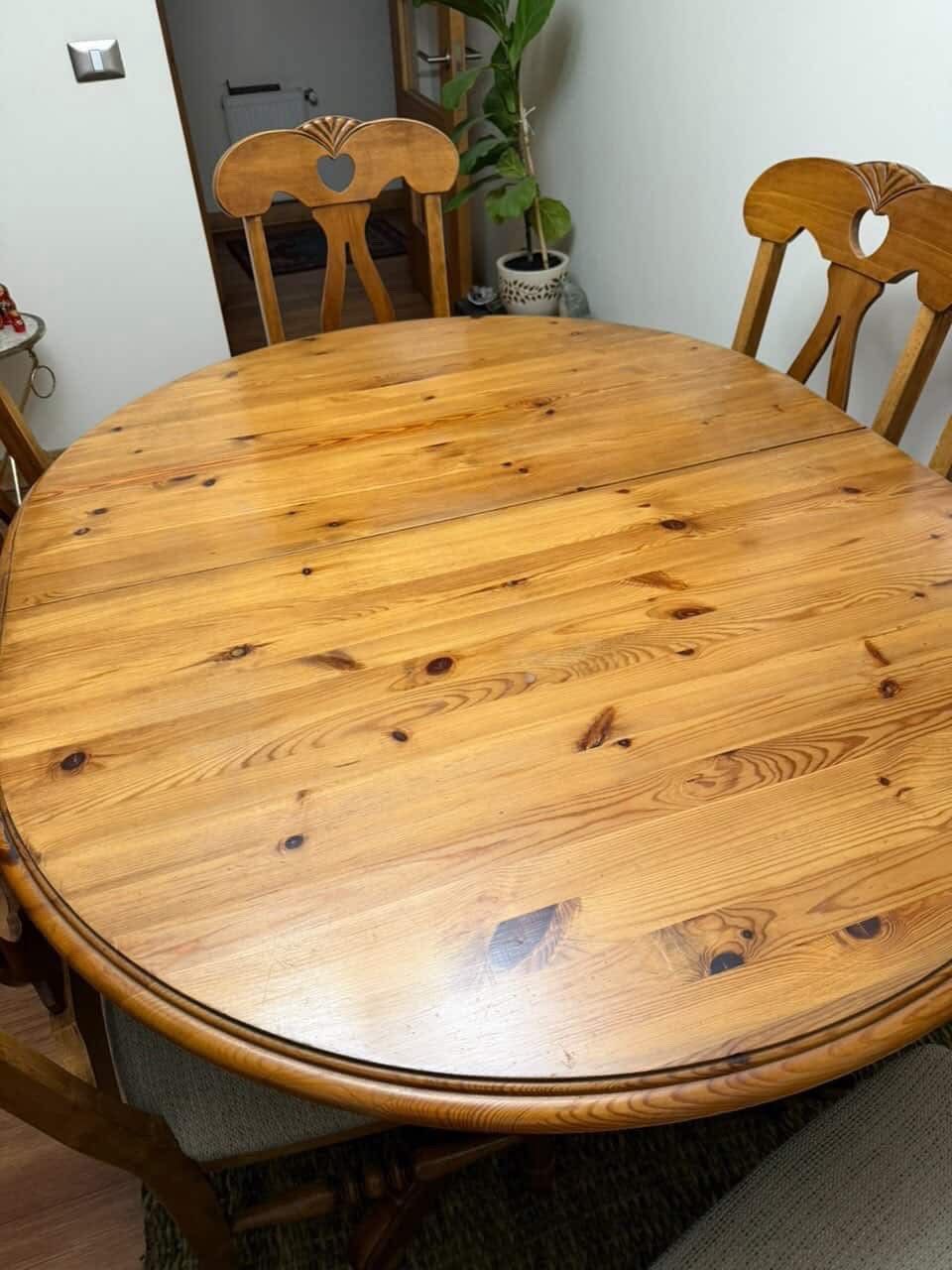 Juego de comedor extensible con 4 sillas y 2 sitiales - Imagen 9