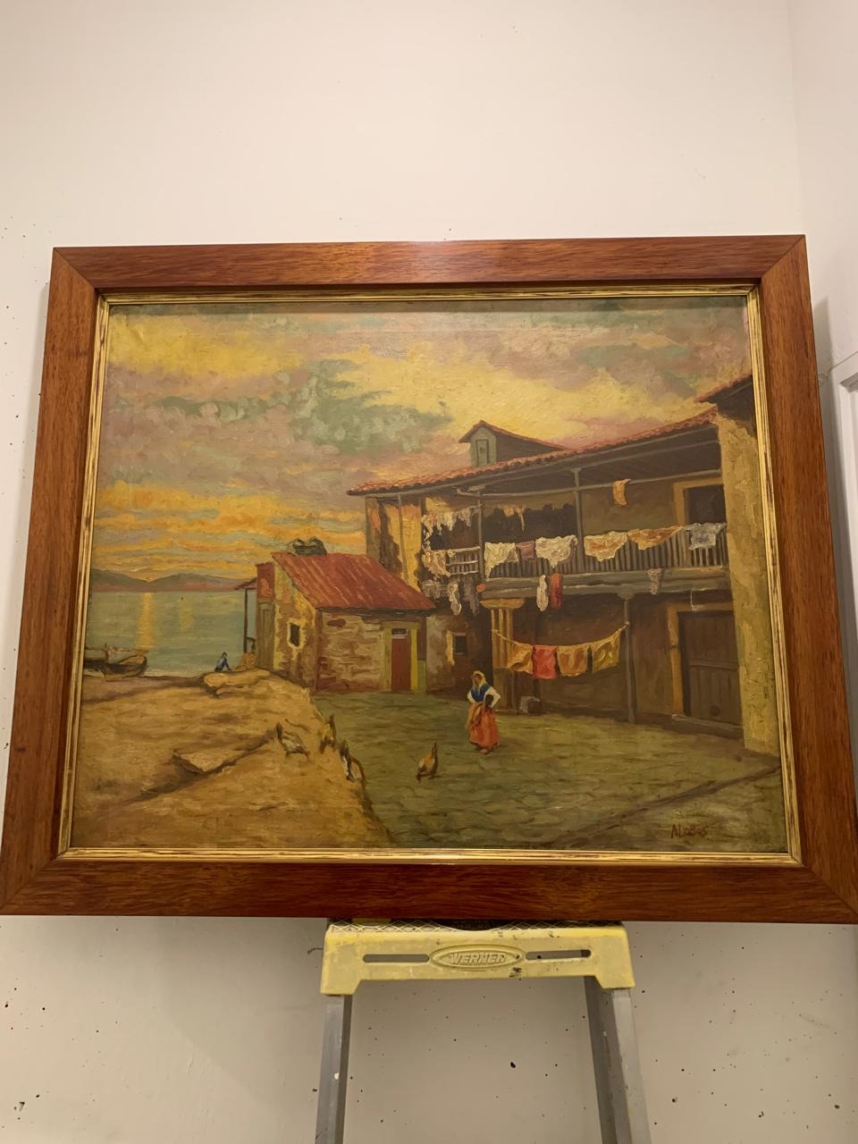 Cuadro casa costera Alberto Lobos