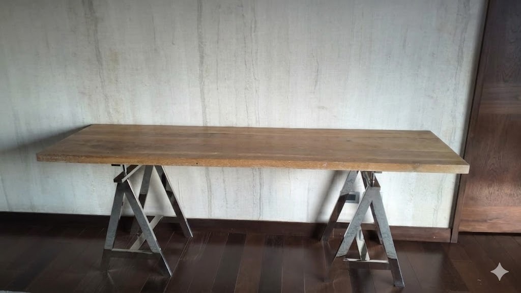 Escritorio caballete madera - Imagen 3
