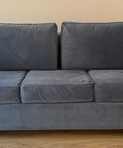 Sofá cama 3 cuerpos azul piedra Rex