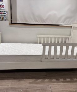 Cama 1 plaza con barandal madera