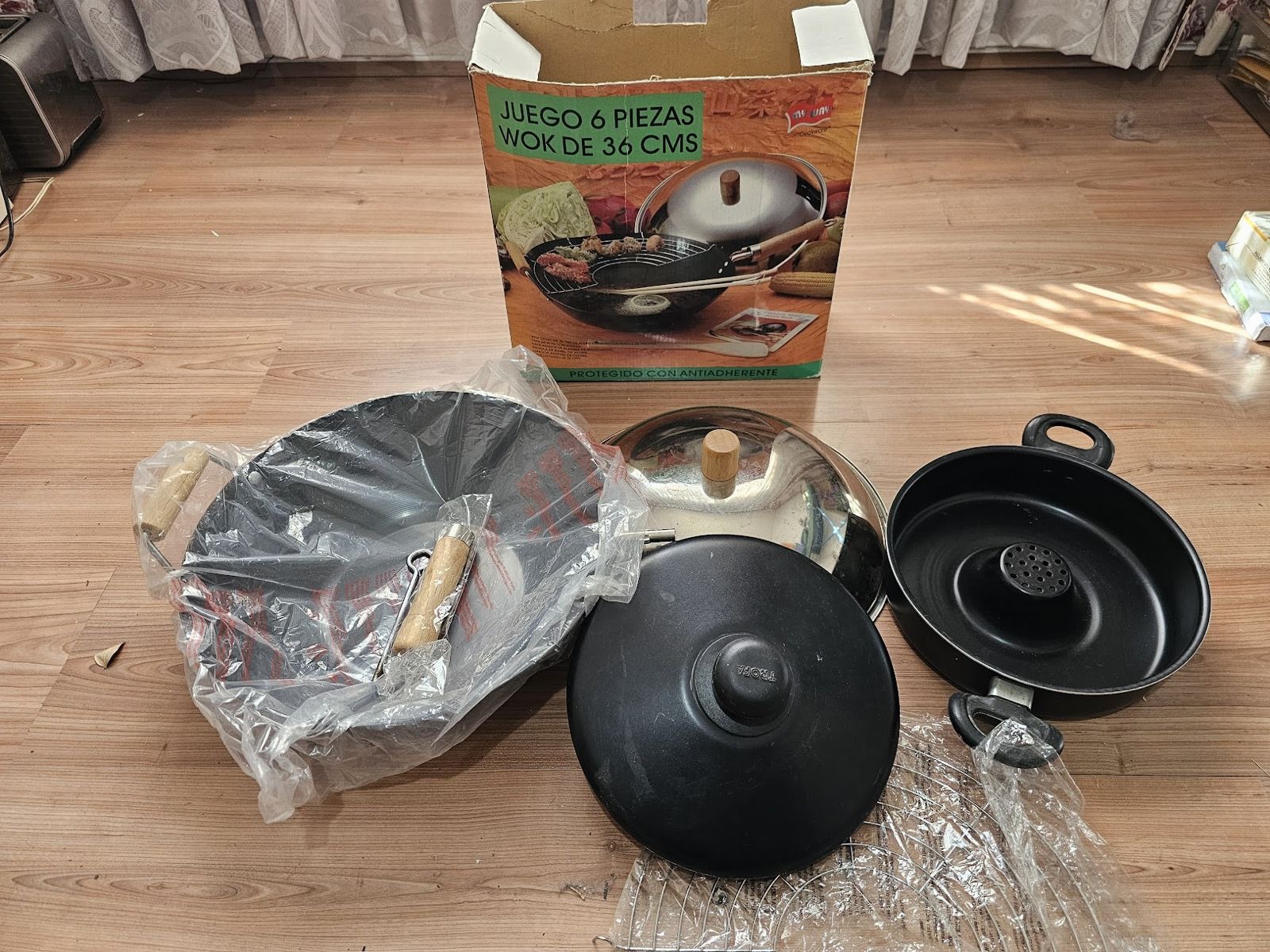 Juego para wok 6 piezas