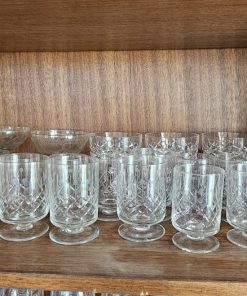 Set 30 vasos y copas cristal