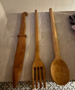 Pack 3 utensilios madera nativa Chiloé