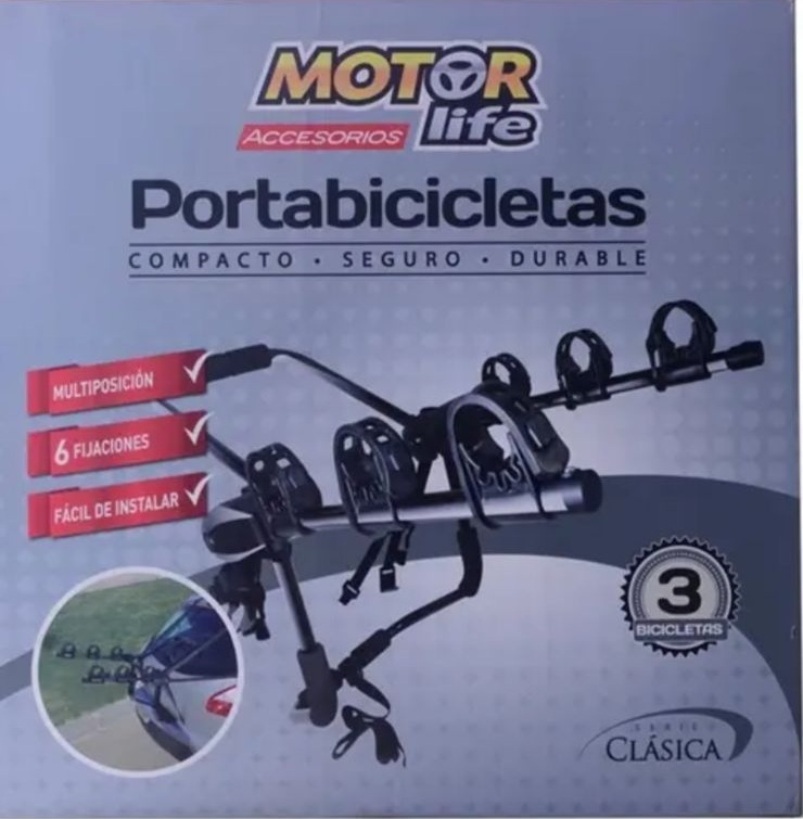 Porta bicicletas Motor Life x 3 auto hashback - Imagen 6