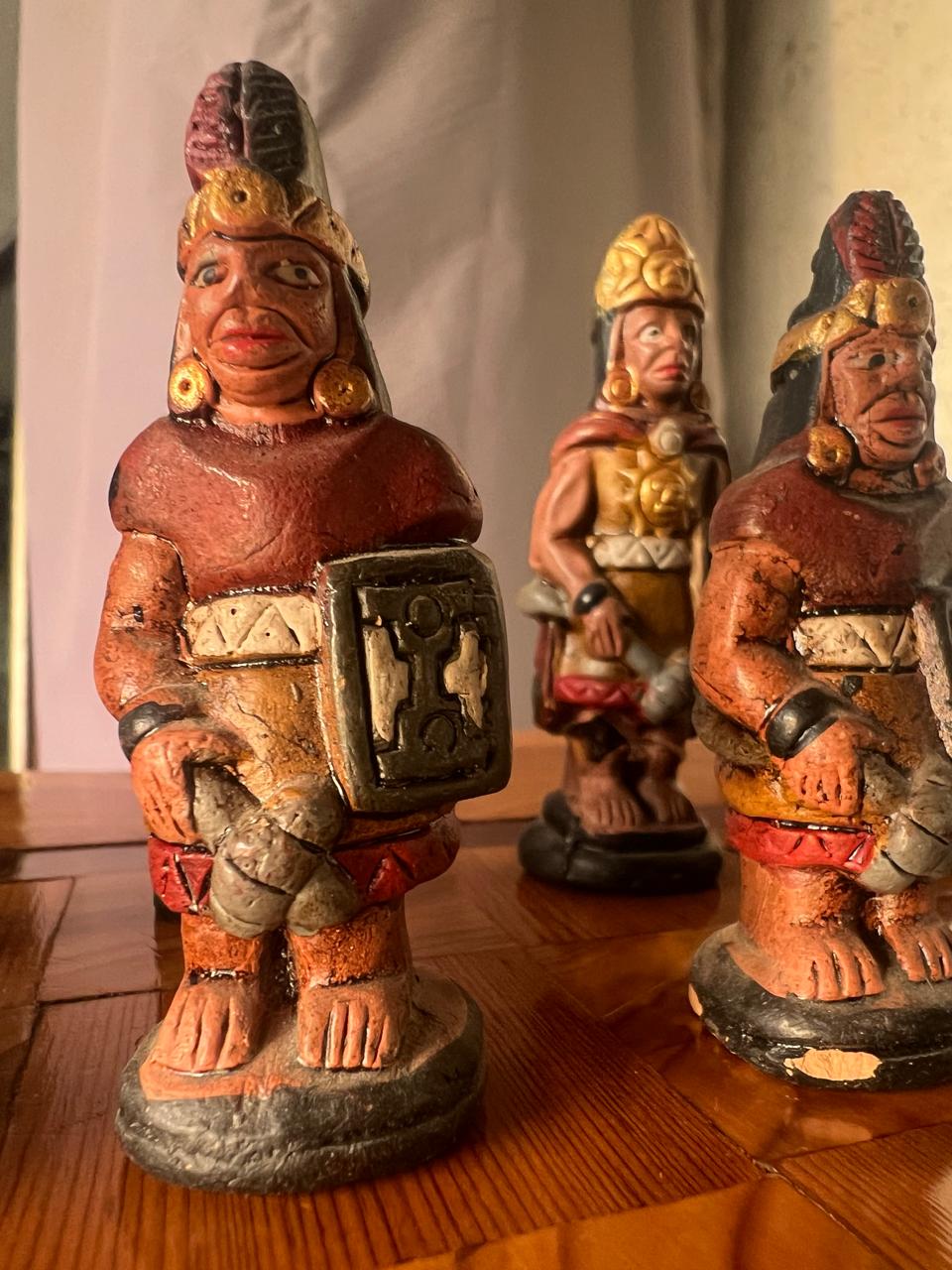 Mesa ajedrez rústica artesanal madera maciza - Imagen 7