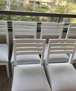 Set 6 sillas comedor blancas