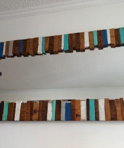 Espejo decorativo madera multicolor Pantano Pallet