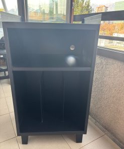 Rack vinilos negro mate