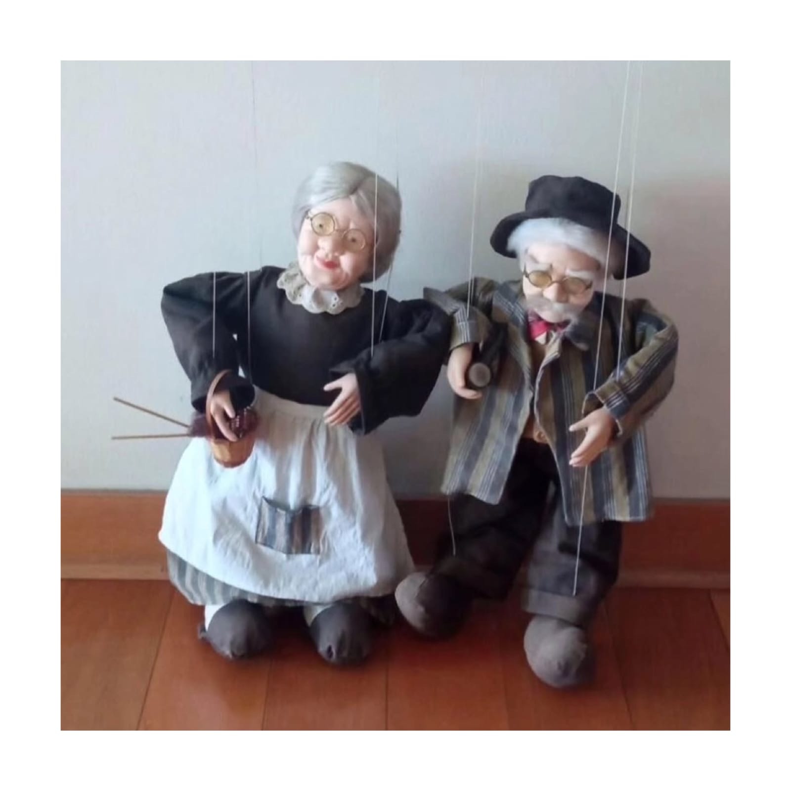 Pareja marionetas Abuelos