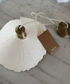 Lámpara techo Zara Home papel flor pequeña