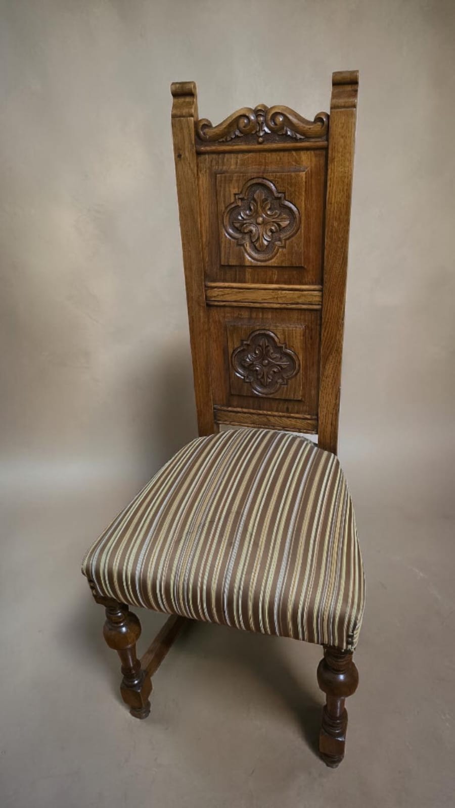 Juego de comedor madera maciza 6 sillas talladas - Imagen 2