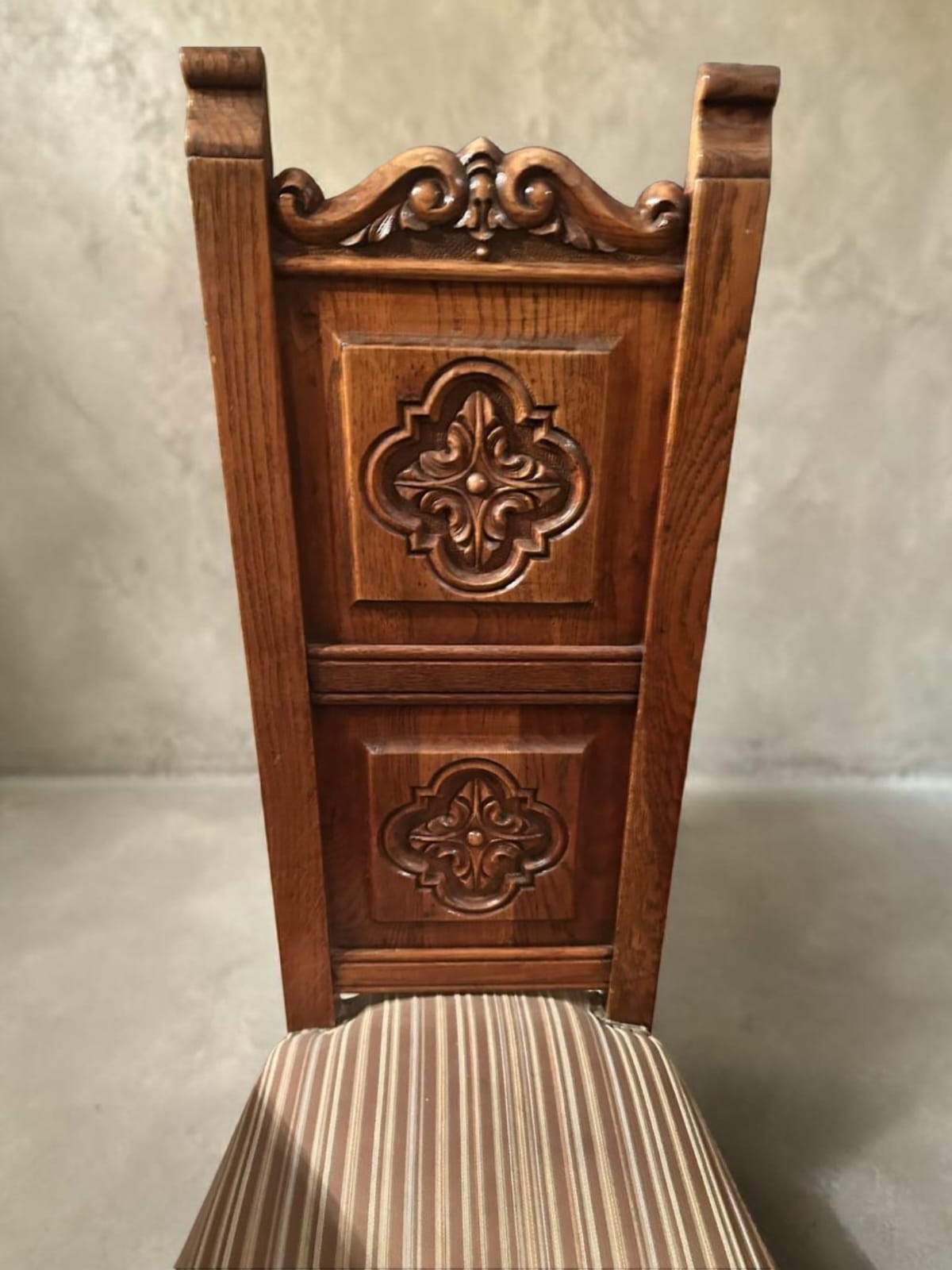 Juego de comedor madera maciza 6 sillas talladas - Imagen 7
