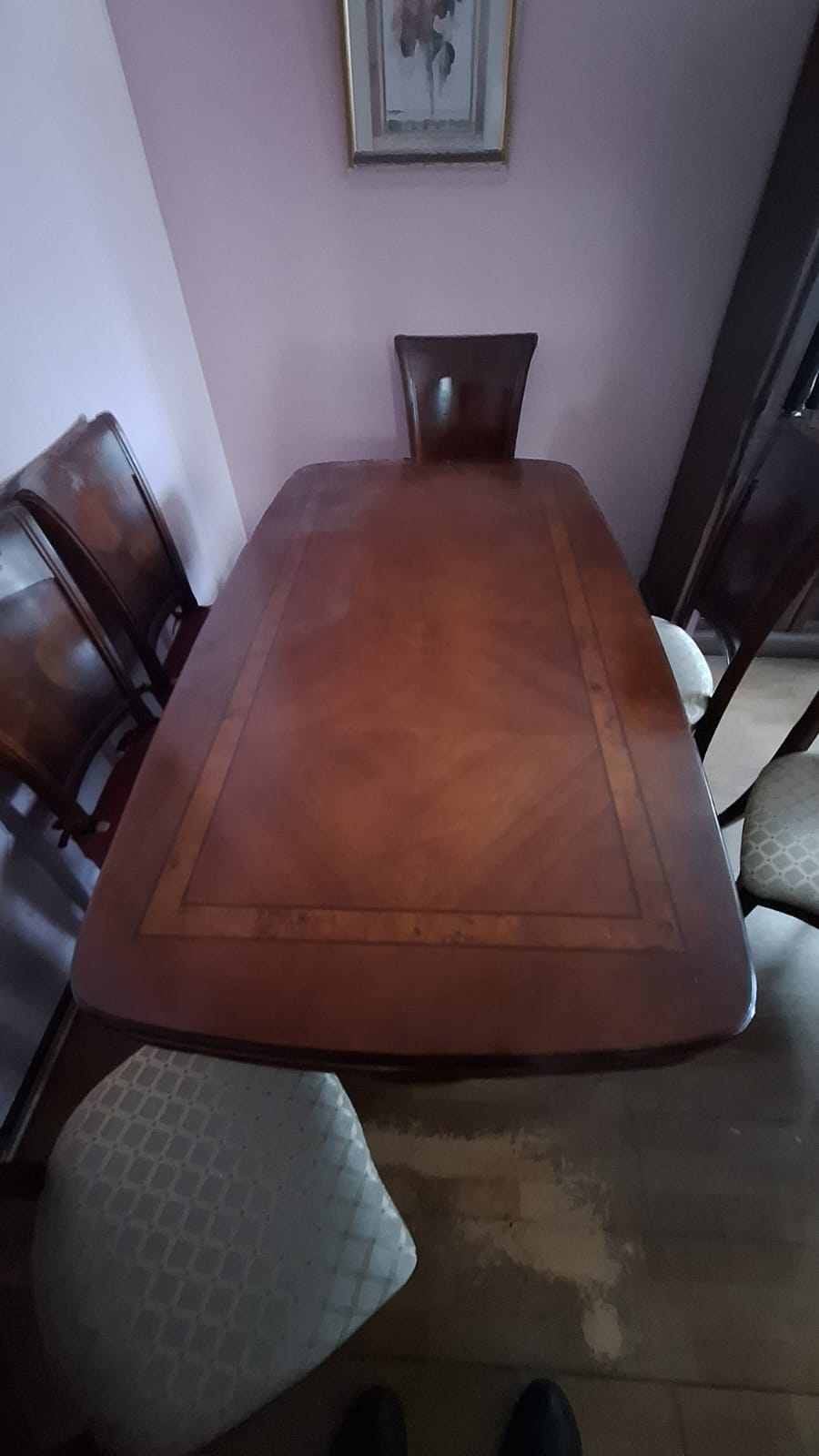 Juego comedor madera maciza 6 sillas - Imagen 2