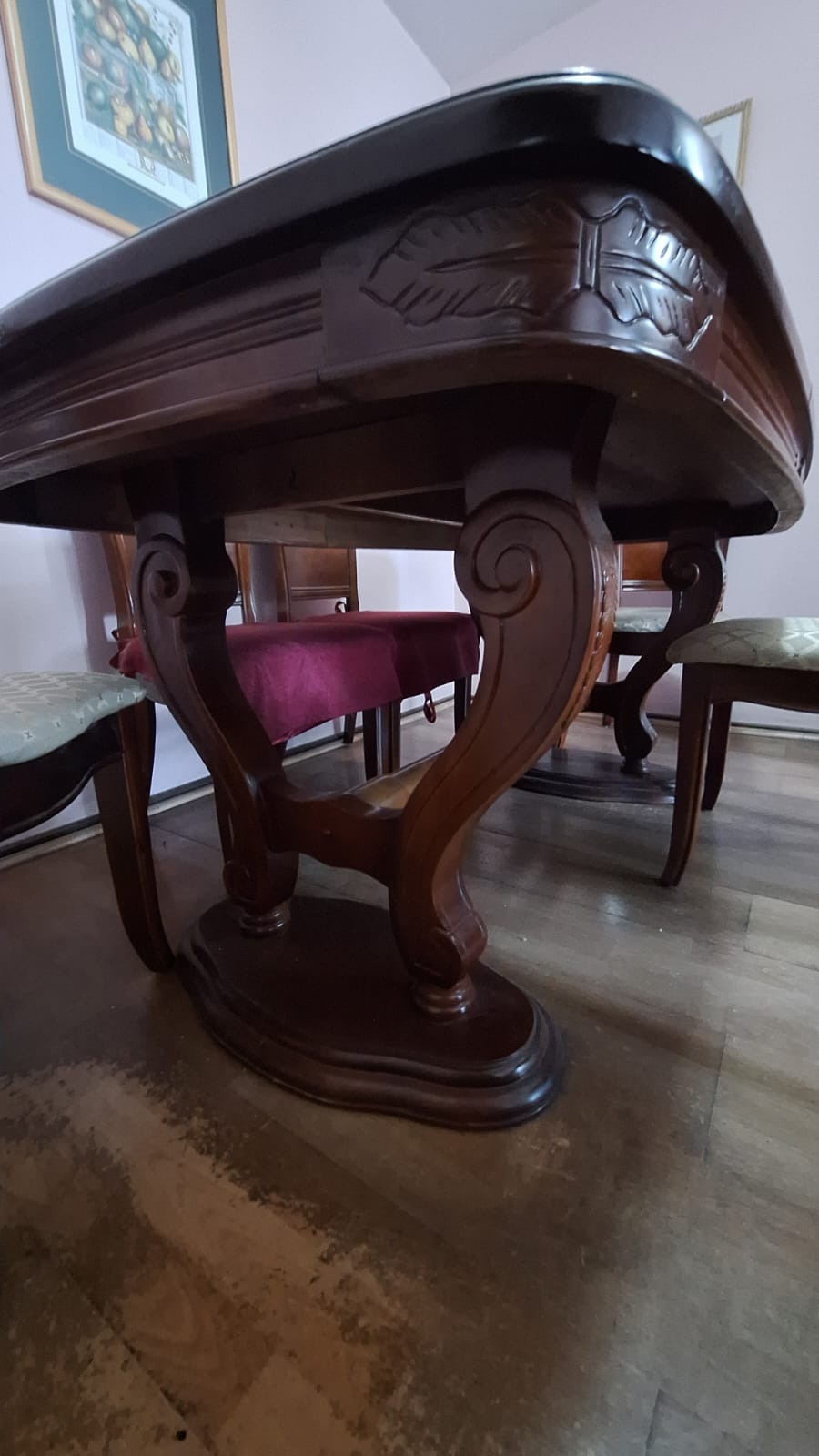 Juego comedor madera maciza 6 sillas - Imagen 3
