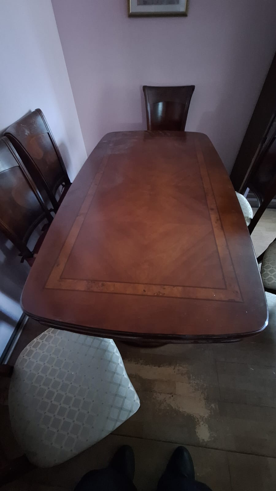 Juego comedor madera maciza 6 sillas - Imagen 6