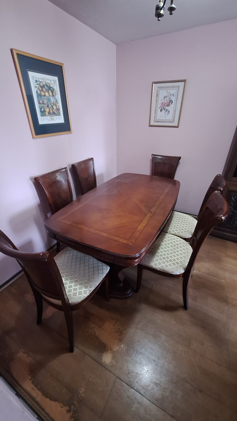 Juego comedor madera maciza 6 sillas - Imagen 7