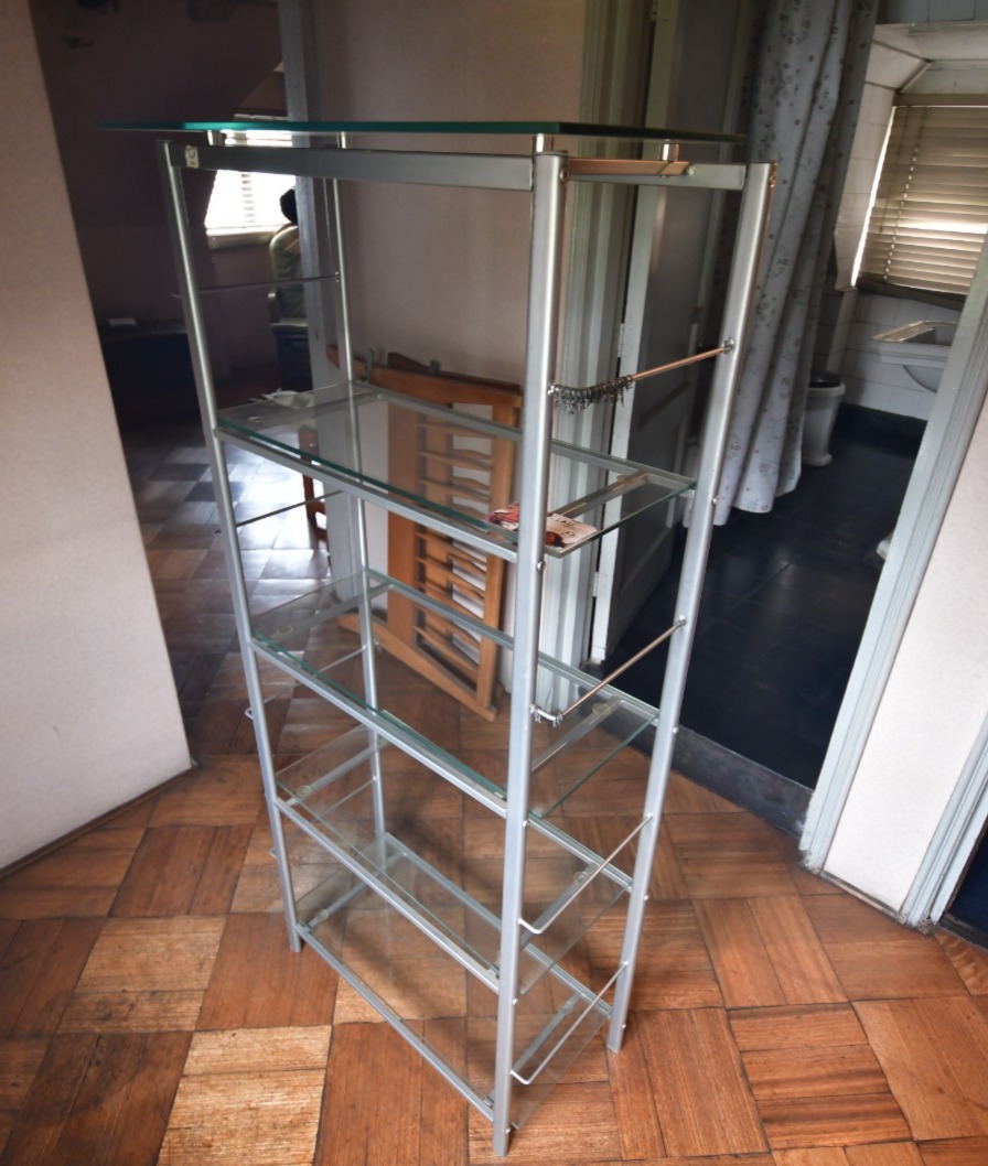 Estante repisa metal vidrio