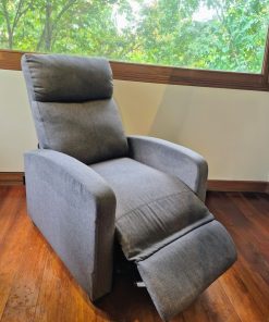 Sillón bergere tela gris
