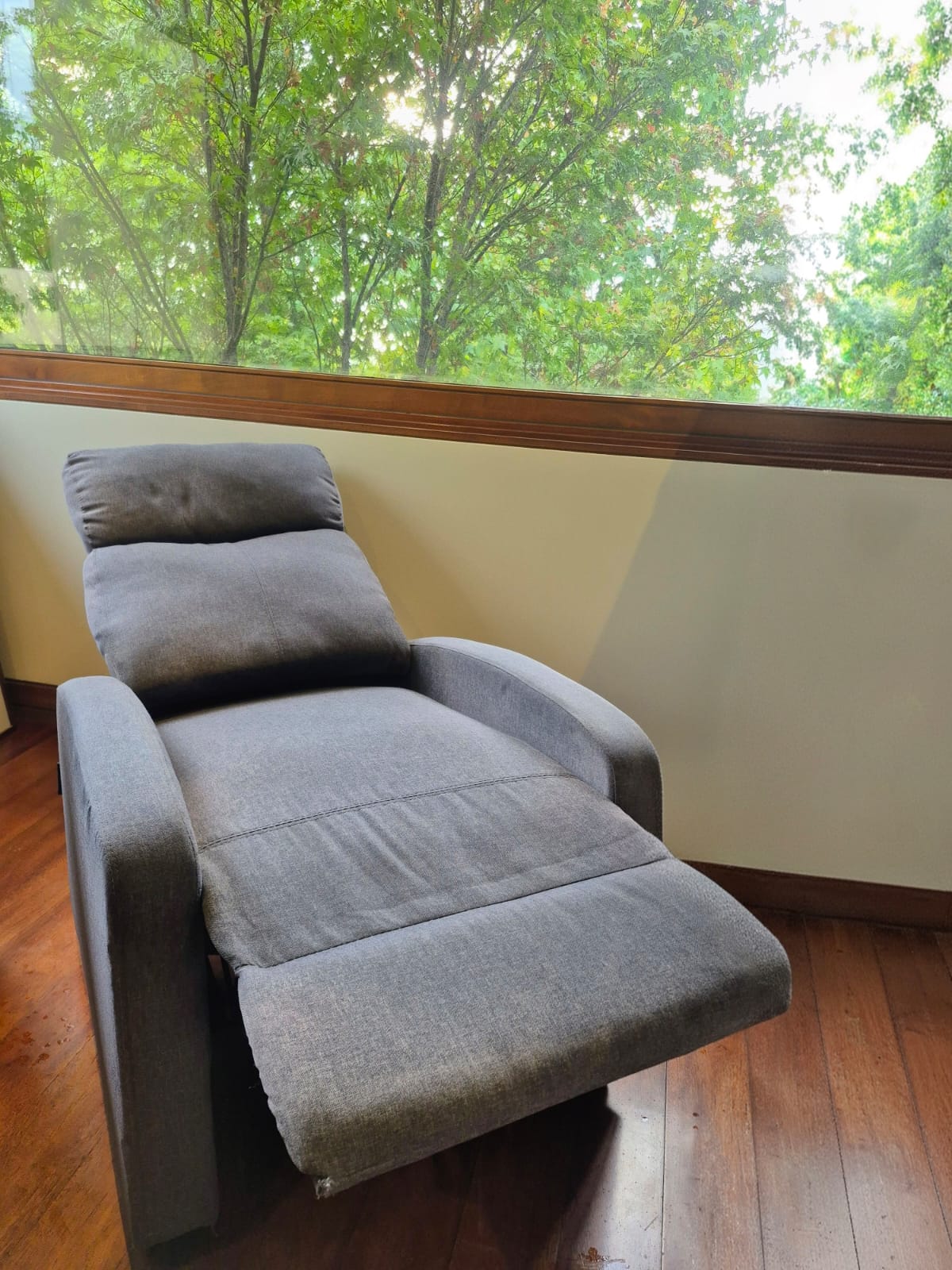 Sillón bergere tela gris - Imagen 2