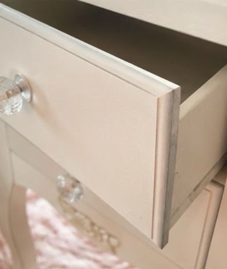 Velador madera blanco vintage - Imagen 2