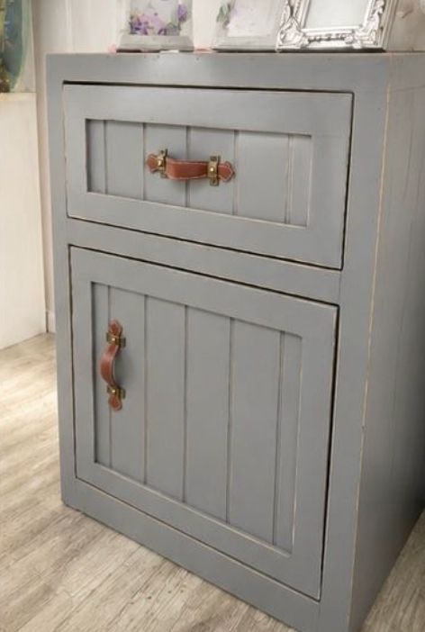 Velador madera gris - Imagen 2