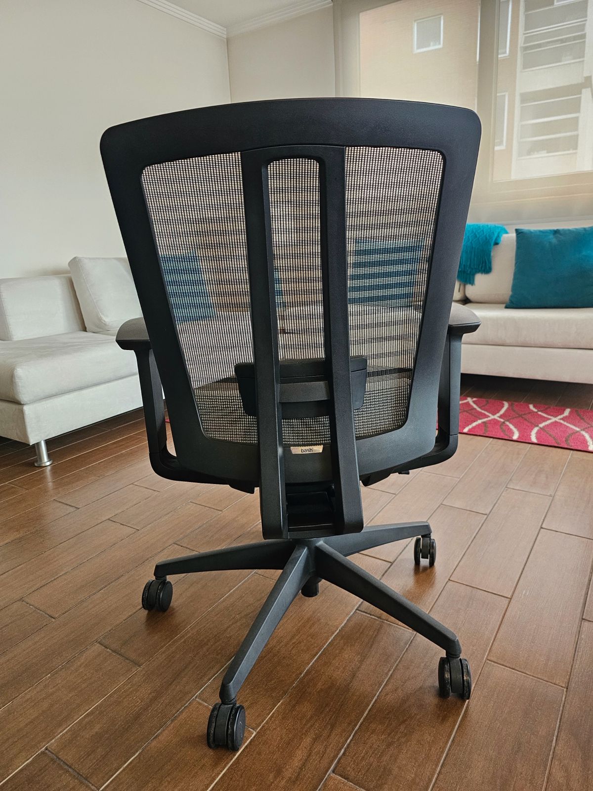 Silla escritorio Bash malla gris negro - Imagen 3