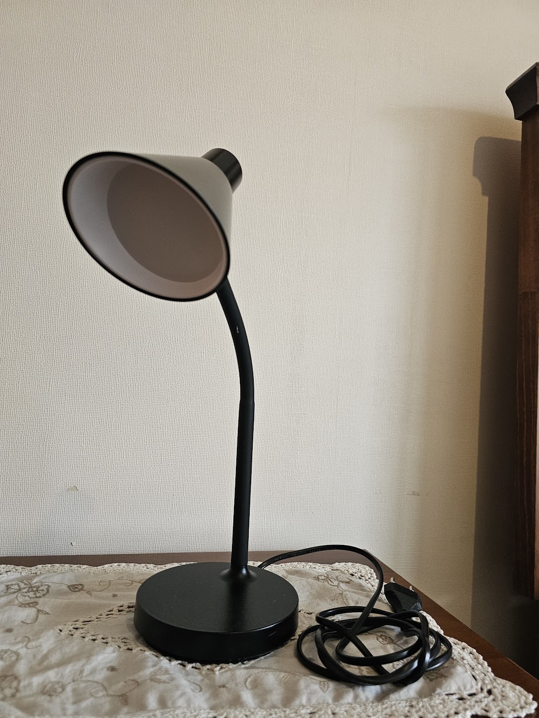 Lámpara escritorio mesa negra