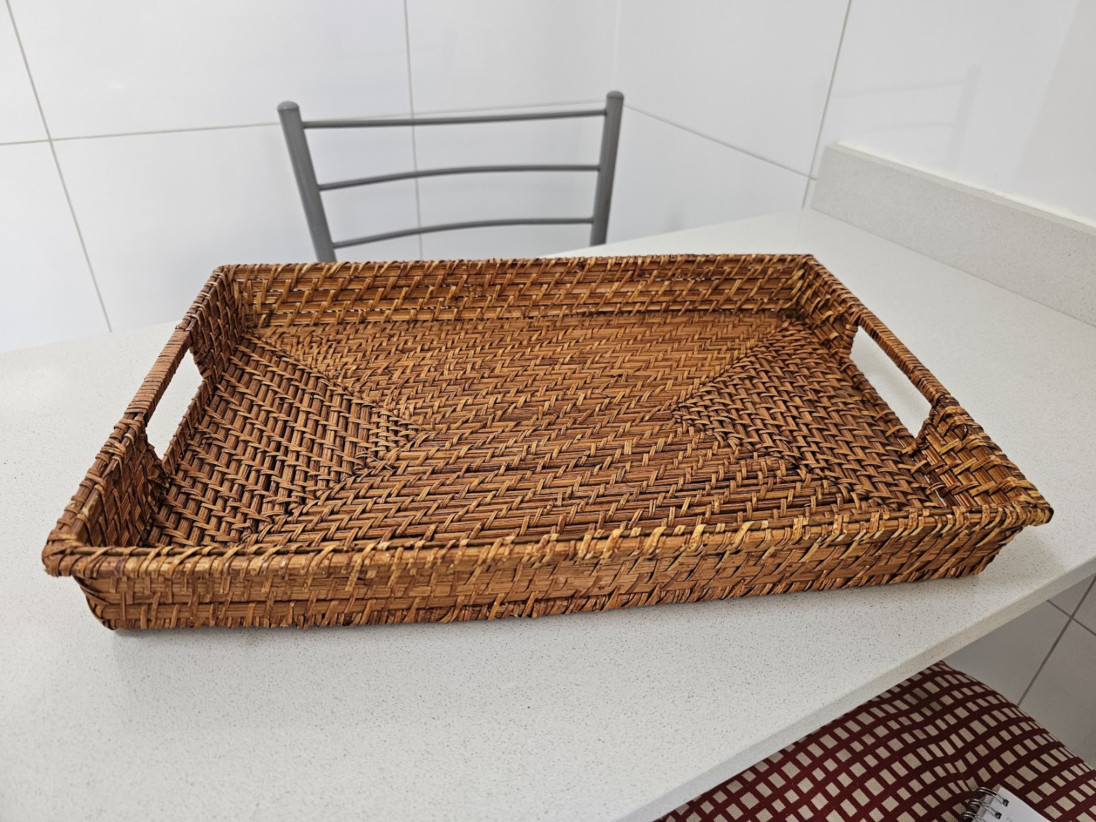 Bandeja rattan natural