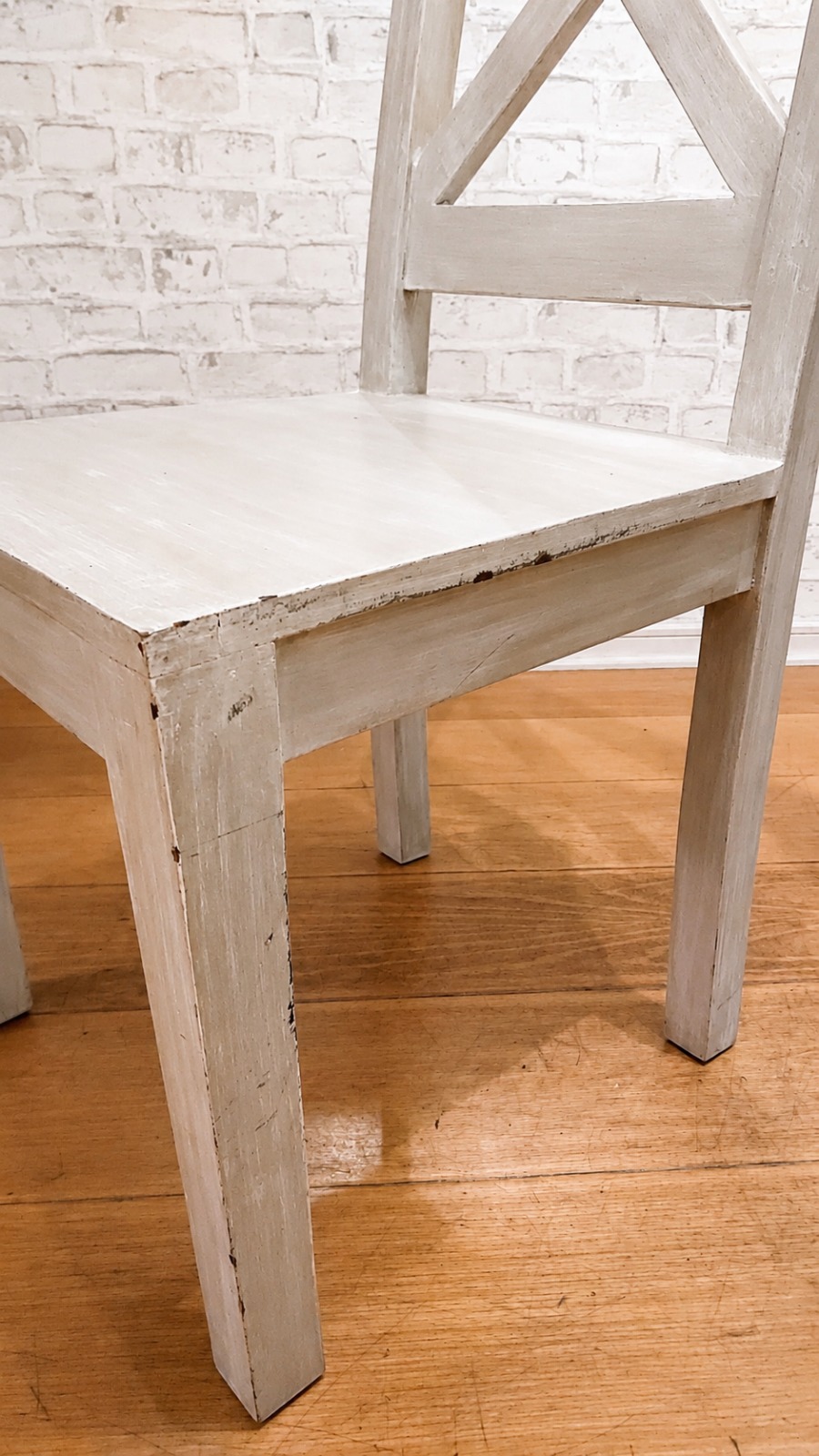 Juego comedor madera rustico 4 sillas con cojines - Imagen 4