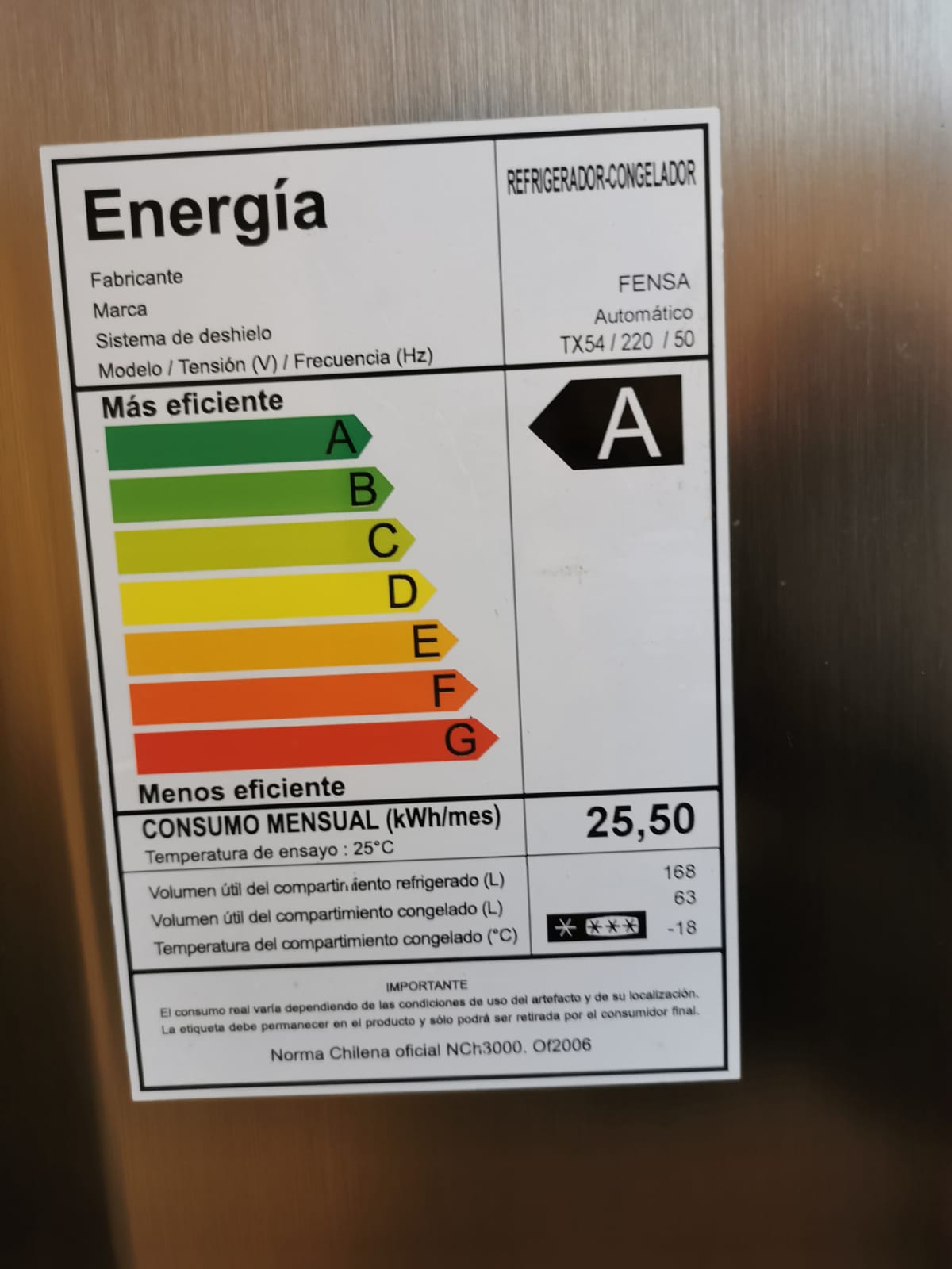 Refrigerador Fensa 231 lt - Imagen 4