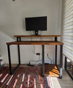 Escritorio madera y fierro