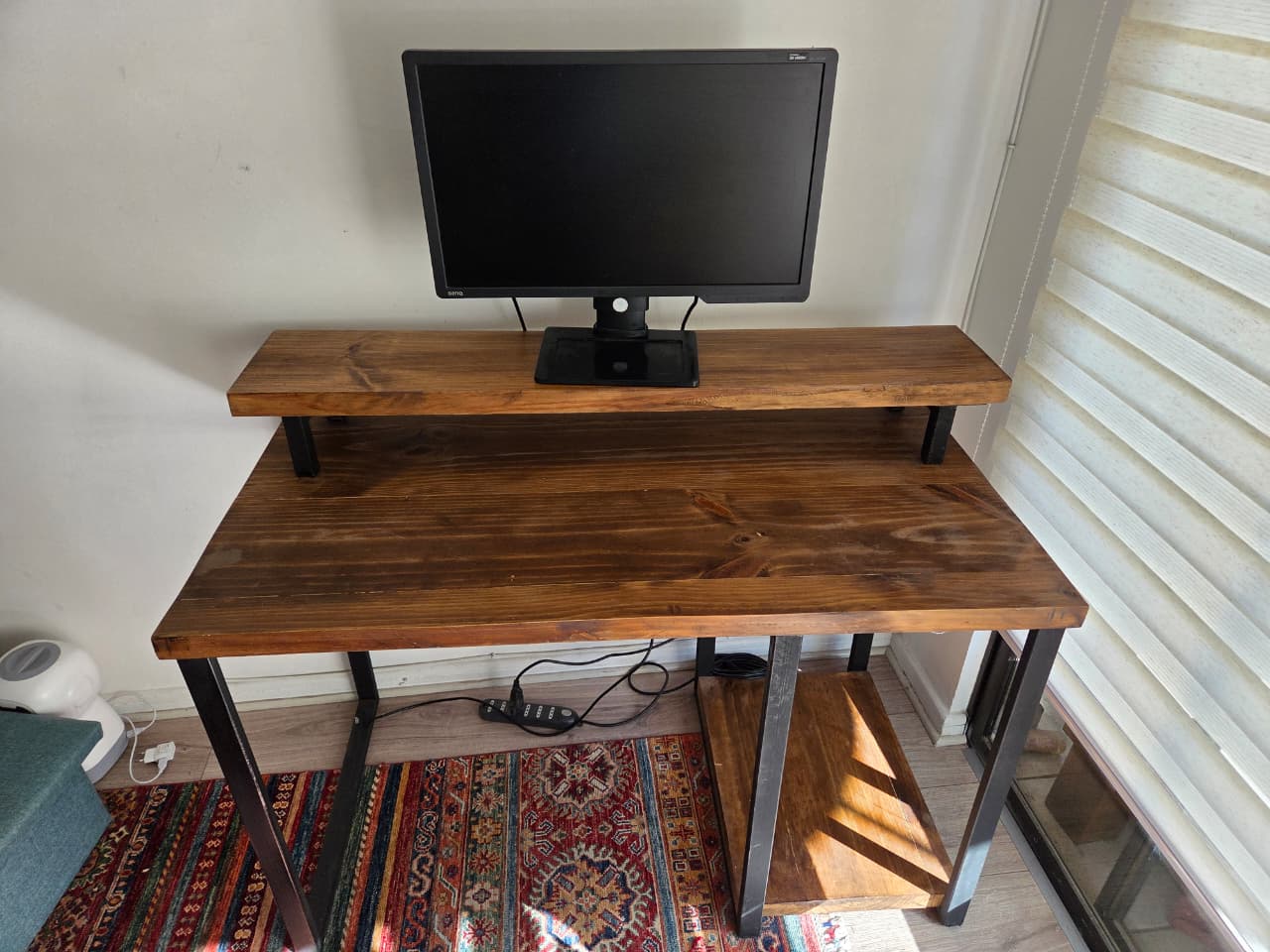 Escritorio madera y fierro - Imagen 2