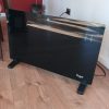 Estufa calefactor Yogar Convector Panel Espejo vidrio templado negro 2000W