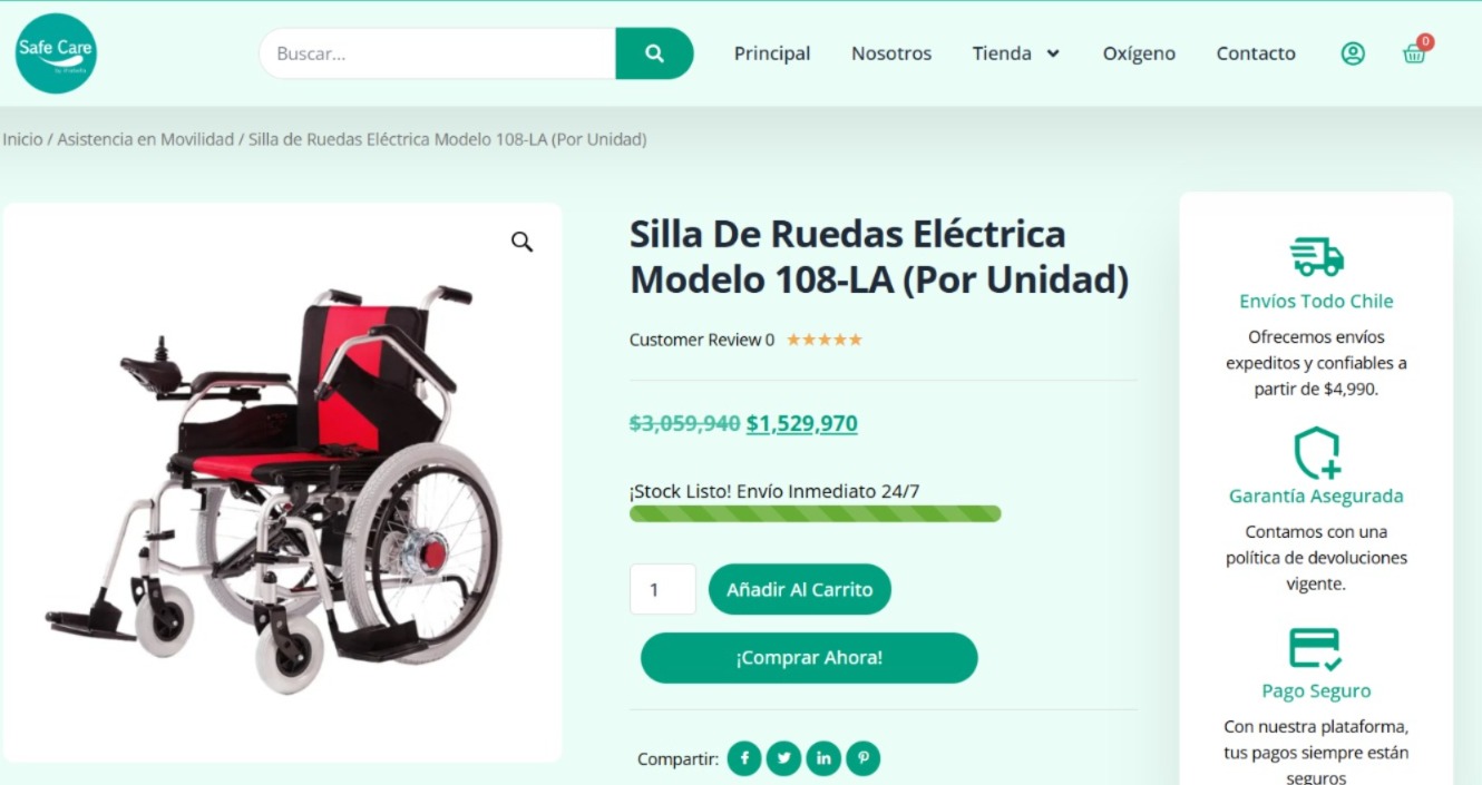 Silla de ruedas eléctrica - Imagen 9